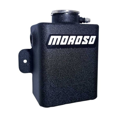 Moroso Universal 1.25qt Coolant Expansion Tank - Black Powder Coat