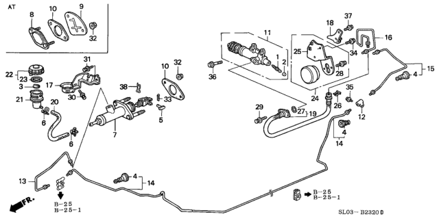 Honda - Clutch Master Cylinder Gasket Seal