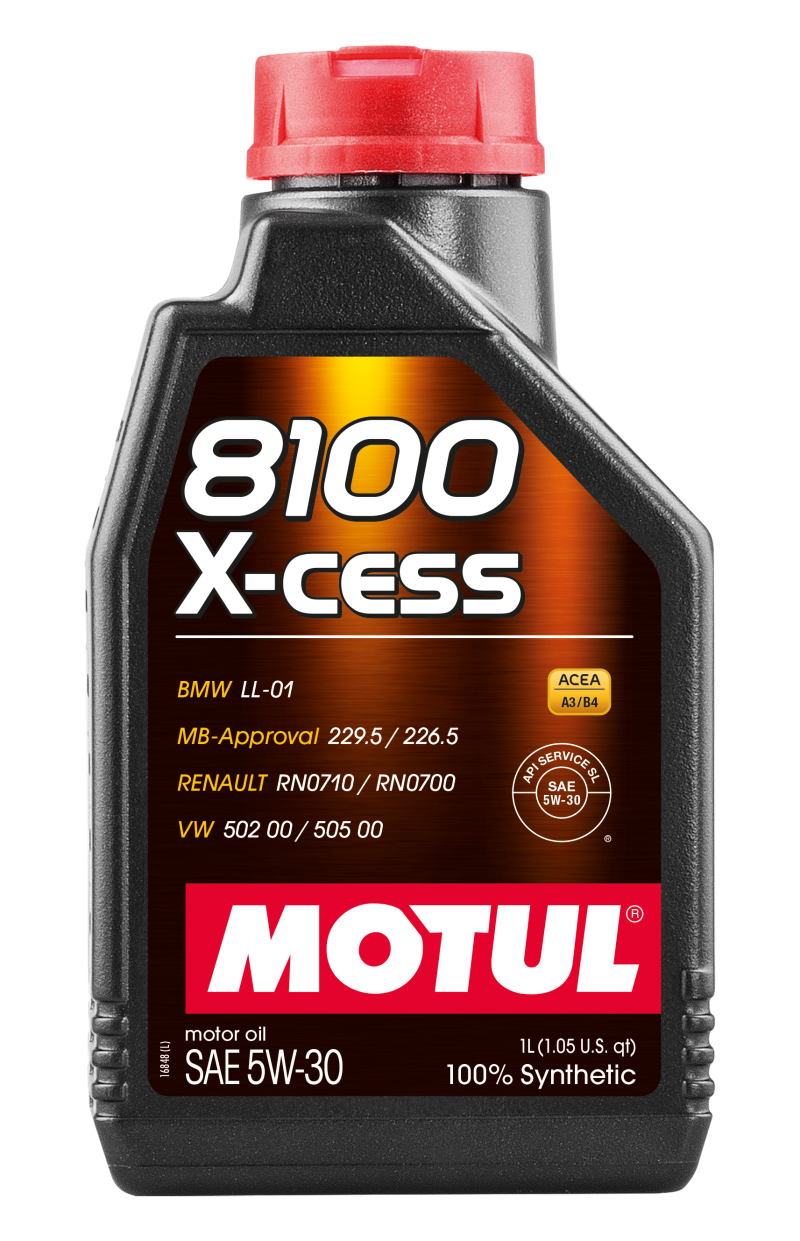 Motul 108944: Synthetic Engine Oil 8100 5W30 X-cess 1L
