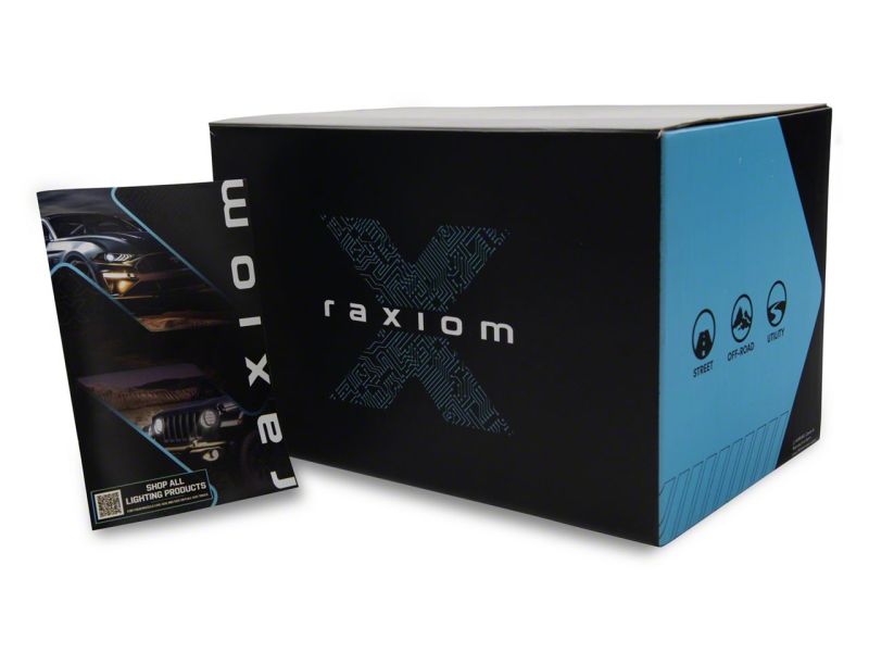 Raxiom 02-05 Dodge RAM 1500/2500/3500 Axial LED Projector Headlights- Black Housing (Clear Lens)