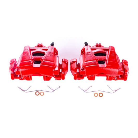 Power Stop 15-18 Audi Q3 Front Red Calipers w/Brackets - Pair