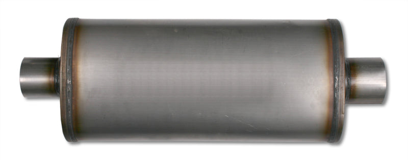 Diamond Eye Muffler 3-1/2in SGL IN/SGL OUT 22in BODY 28in OVERALL OVAL