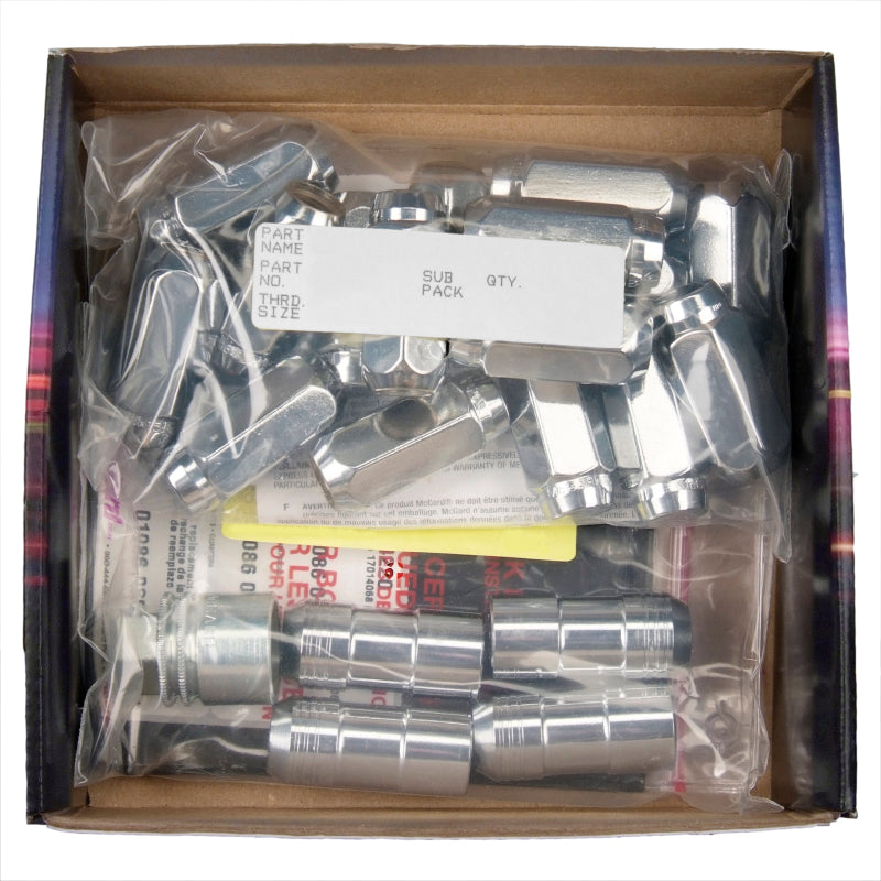 McGard 8 Lug Hex Install Kit w/Locks (Cone Seat Nut) M14X2.0 / 13/16 Hex / 2.25in. Length - Chrome