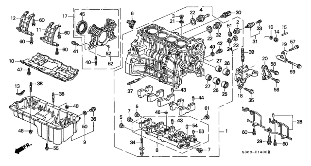 Honda - H22 Joint Oil Cooler
