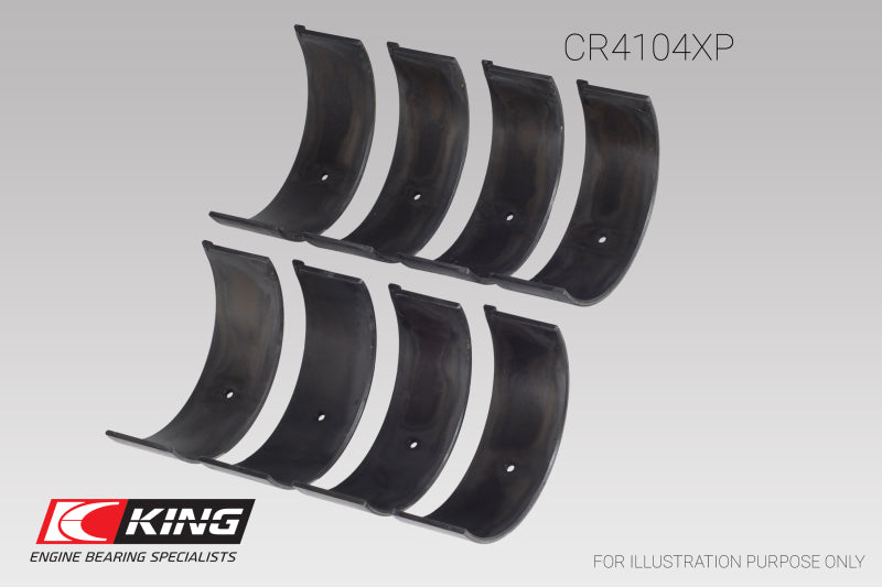 King Engine Bearings Audi ABB/ ABM/ ADP/ PP/ RN (Size 0.25) Connecting Rod Bearing Set