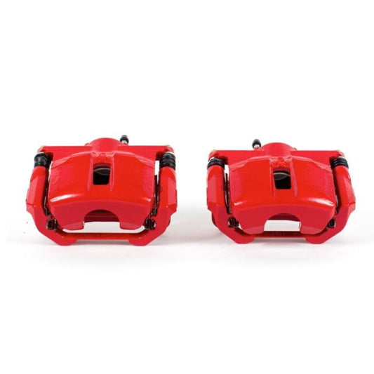 Power Stop 09-14 Nissan Maxima Front Red Calipers w/Brackets - Pair