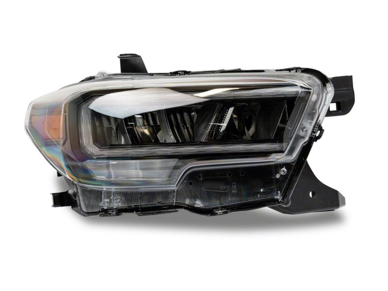 Raxiom 16-23 Toyota Tacoma w/ Factory Halogen DRL LED Headlights- Blk Housing (Clear Lens)