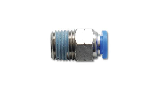 Vibrant - Male Straight Pneumatic Vacuum Fitting (1/4in NPT Thread) - for 1/4in (6mm) OD tubing
