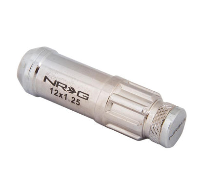 NRG - NRG 700 Series M12 X 1.25 Steel Lug Nut w/Dust Cap Cover Set 21 Pc w/Locks & Lock Socket