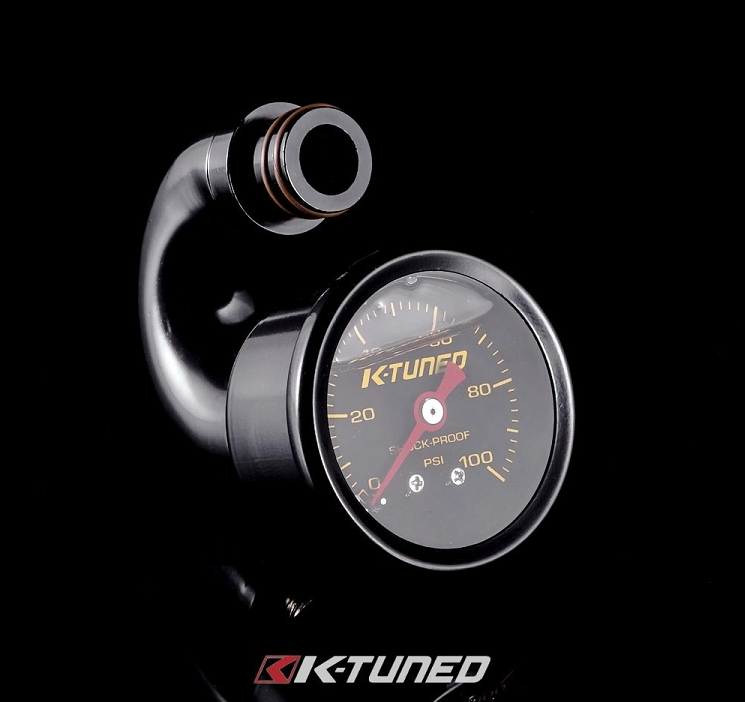 K-Tuned - Center Mount Fuel Pressure Gauge w/ Fitting