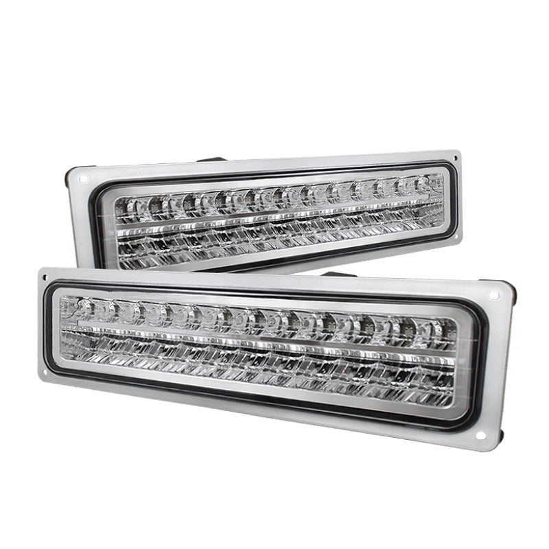 xTune Chevy C10 88-98 LED Bumper Lights Chrome CPL-CCK94-LED-C