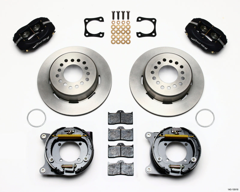 Wilwood Forged Dynalite P/S Park Brake Kit Chevy 12 Bolt-Spec 3.15in Bearing Staggered mt