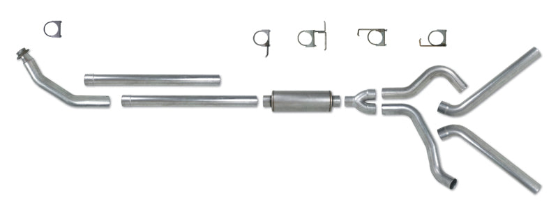 Diamond Eye KIT 4in Turbo Back DUAL AL: 94-02 DODGE CUMMINS 5.9L