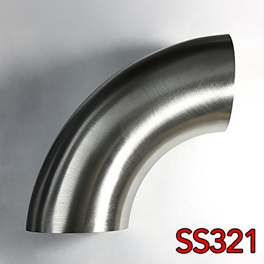 Stainless Bros SS Elbow LR1.88in SS321 90 Degree Mandrel Bend Elbow 1.5D - 16GA/.065in Wall - No Leg