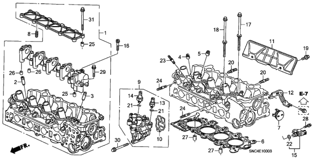 Honda - Valve Timing Oil Pressure Switch Assembly