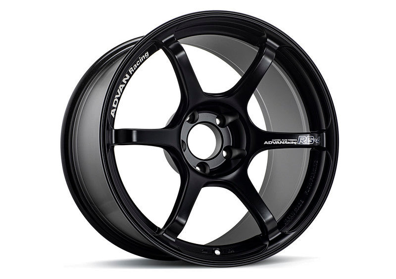 Advan RG-4 18x11 +30 5x114.3 Semi Gloss Black Wheel