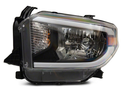 Raxiom 14-21 Toyota Tundra Axial Series Headlights w/ SEQL LED Bar- Blk Housing (Clear Lens)