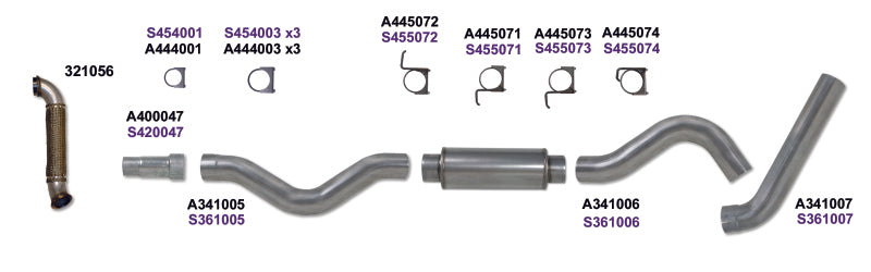 Diamond Eye KIT 5in Catback Single w/ TDP AL 06-07 Chevy/GMC 6.6L Duramax 2500/3500