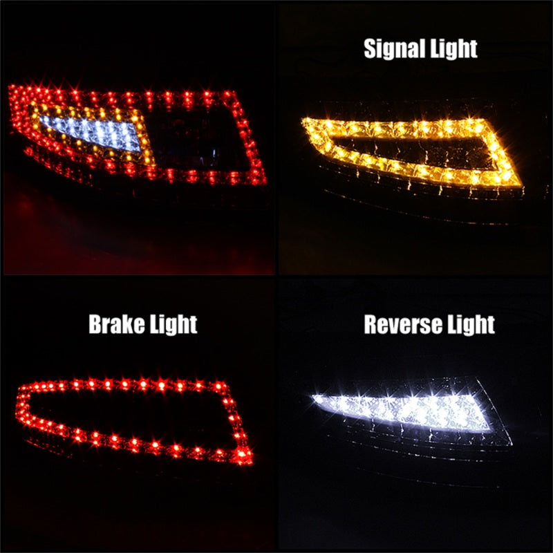 xTune Porsche 911 997 05-08 LED Tail Lights Red Clear ALT-ON-P99705-LED-RC