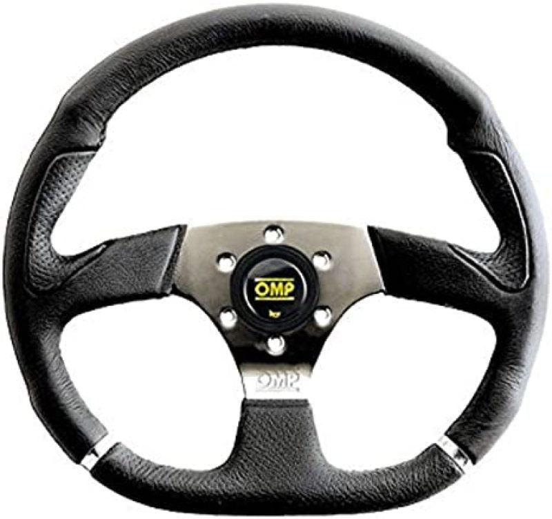 OMP Cromo Steering Wheel w/ 3 Steel Spokes Supplied