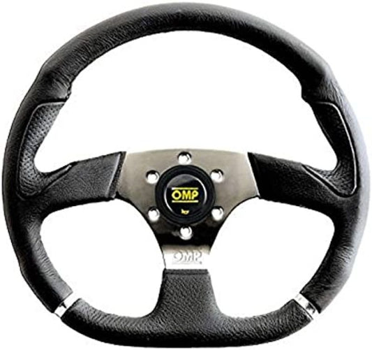 OMP Cromo Steering Wheel w/ 3 Steel Spokes Supplied