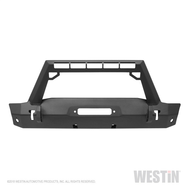 Westin 18-19 Jeep Wrangler JL WJ2 Stubby Front Bumper - Textured Black