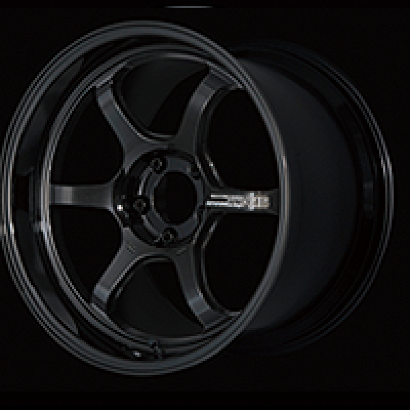 Advan R6 18x10.5 +24 5x114.3 Racing Titanium Black Wheel