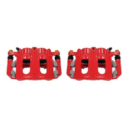 Power Stop 11-17 Ford Explorer Front Red Calipers w/Brackets - Pair