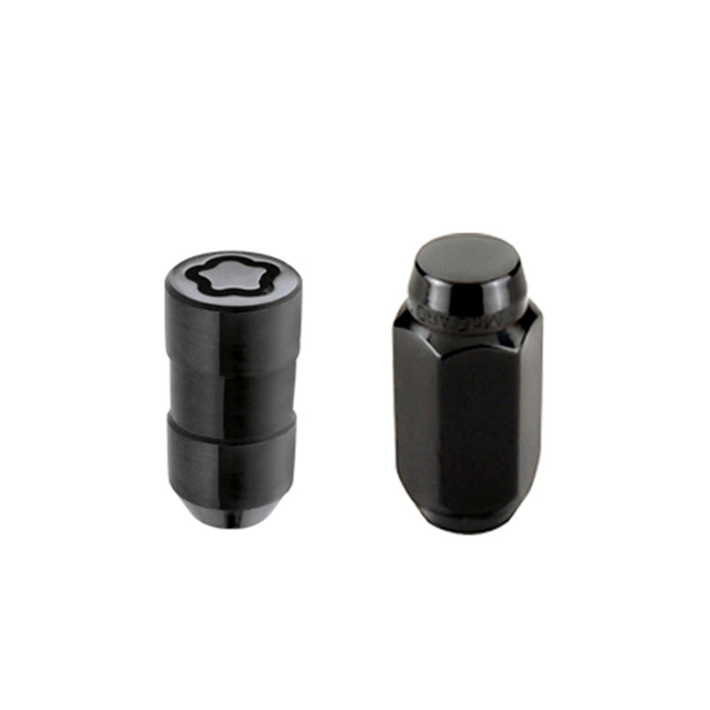 McGard 8 Lug Hex Install Kit w/Locks (Cone Seat Nut) M14X1.5 / 22mm Hex / 1.635in. Length - Black