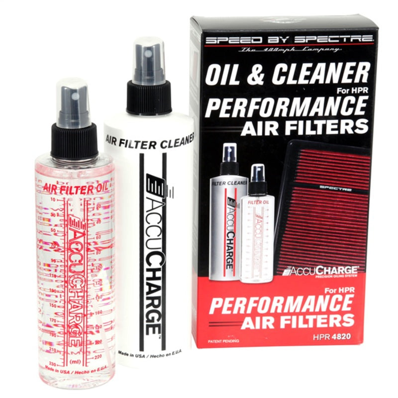 Spectre Accucharge Kit for HPR Filters (Includes 12oz. Cleaner / 8oz. Oil)