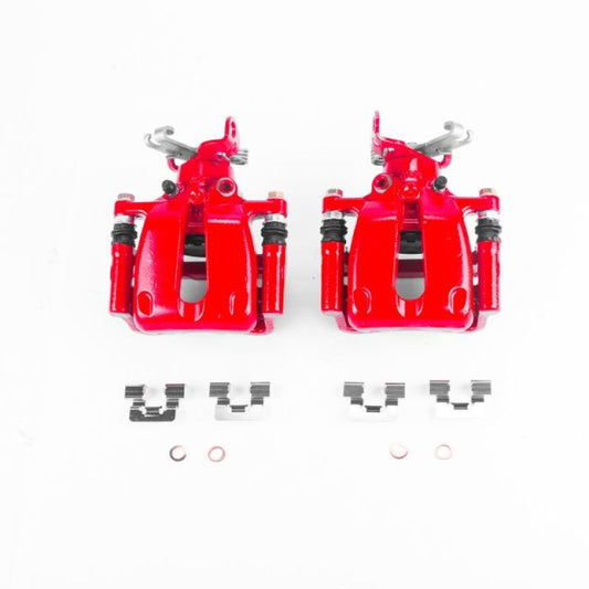 Power Stop 12-16 Buick LaCrosse Rear Red Calipers w/Brackets - Pair
