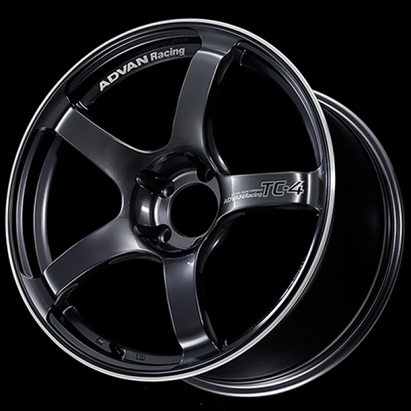 Advan TC4 16x7.0 +31 4x100 Black Gunmetallic and Ring Wheel