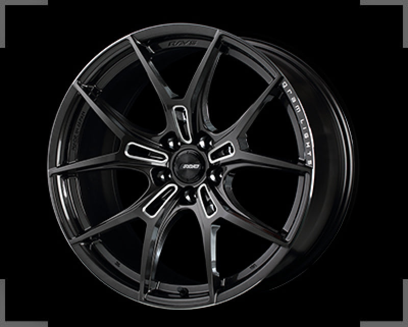 Gram Lights 57FXZ 19x9.5 +20 5x114.3 Super Dark Gunmetal and Machining Rim Edge DC Wheel