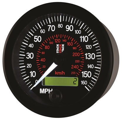 Autometer Stack Instruments 88MM 0-160 MPH / 260 KM/H Programmable Speedometer - Black
