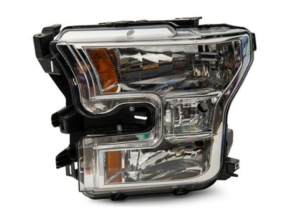 Raxiom 15-17 Ford F-150 Axial OEM Style Rep Headlights- Chrome Housing (Clear Lens)