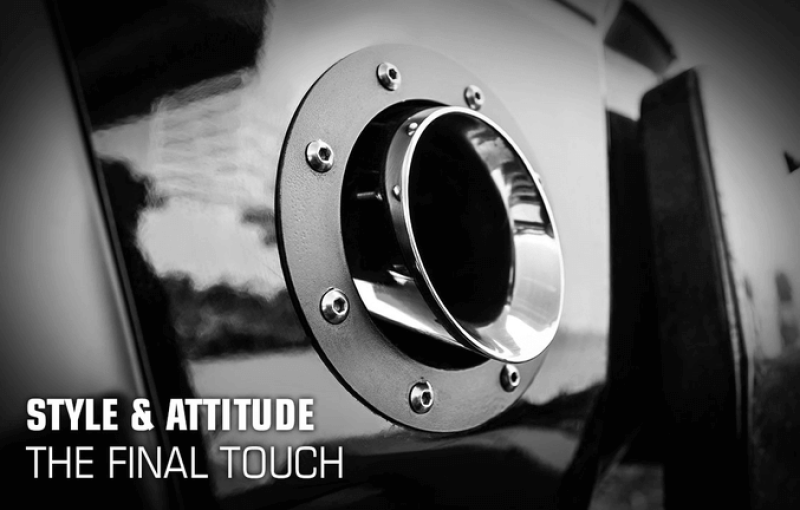 MagnaFlow Tip Black Coated w/ Clamp Single Wall Round Outlet 4in Diameter 3in Inlet 12in Length