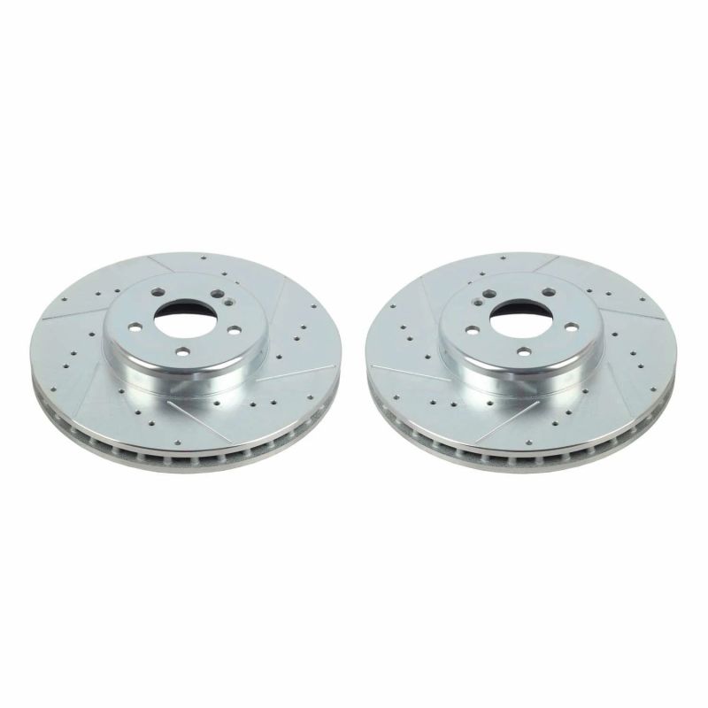 Power Stop 16-20 Mercedes-Benz GLC300 Front Evolution Drilled & Slotted Rotors - Pair