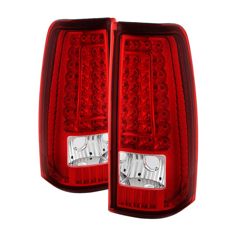 xTune Chevy Silverado 1500/2500/3500 99-02 Version 2 LED Tail Lights Red Clear ALT-ON-CS99-G2-LED-RC