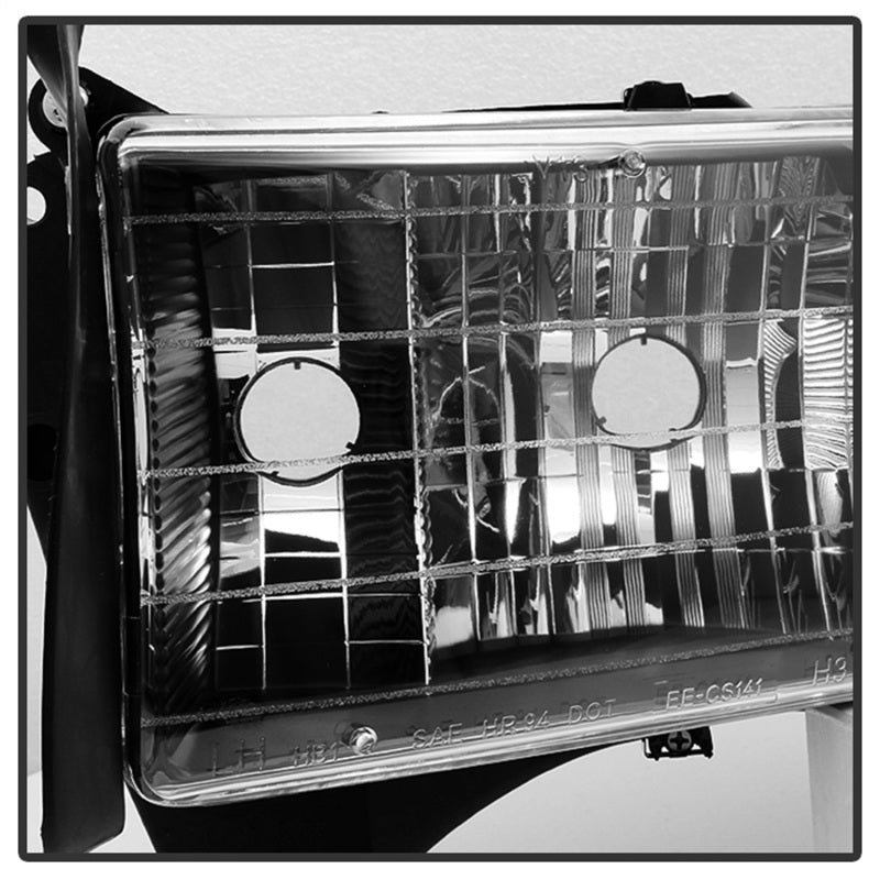 xTune Dodge Ram Sport Model Only 1999-2002 OEM Headlights Black HD-JH-DR99-SP-BK