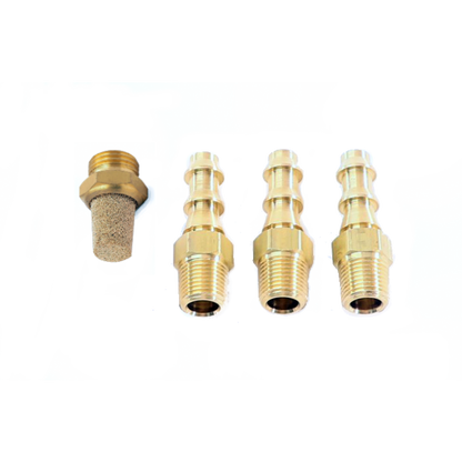 Full Race - Barb Fittings and Breather Filter for 4 Port Boost Control Solenoid