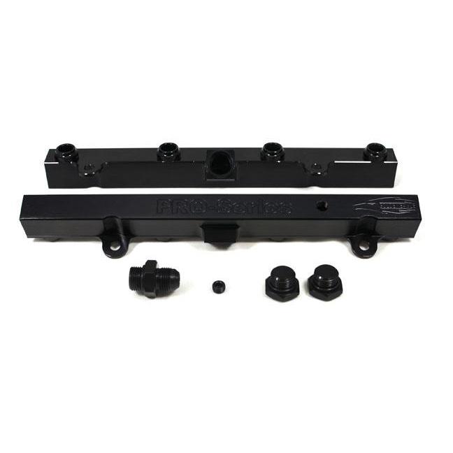 GoldenEagle - Tri-Flow K20/K24 Fuel Rail (Black A-6 3-4 Boss to AN-8 1 pc. & 3/4 Boss Plug 2pc.