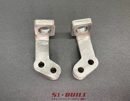 S1 Built - E-Brake Cable Brackets - Cast Aluminum/Alpha6 Arms Only