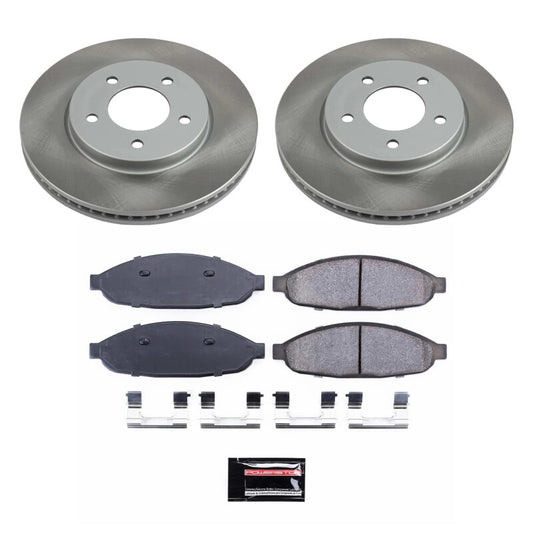 Power Stop 04-08 Chrysler Pacifica Front Semi-Coated Rotor Kit