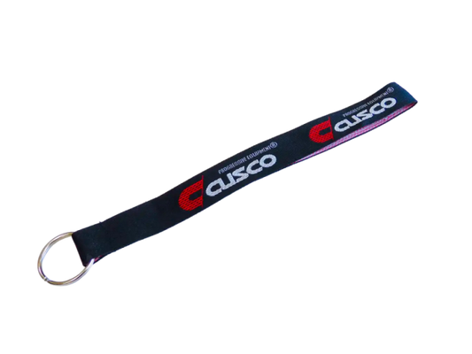 Cusco Keychain with Ring - Black Strap with Cusco Logo