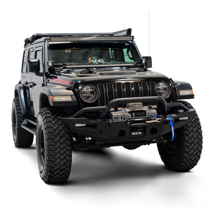 Westin 20-25 Jeep Gladiator / 18-25 Wrangler JL XTS Front Bumper - Tex. Blk