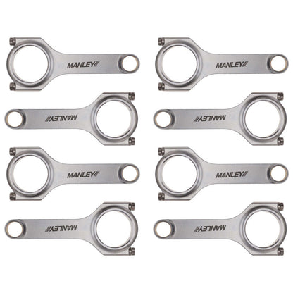 Manley Chevy Small Block LS/LT1 6.125in H Beam Connecting Rod Set w/ ARP2000 Bolts