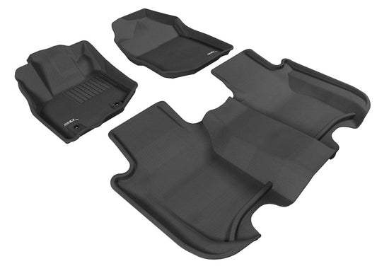 3D MAXpider 09-13 Honda Fit Kagu Black Full Set