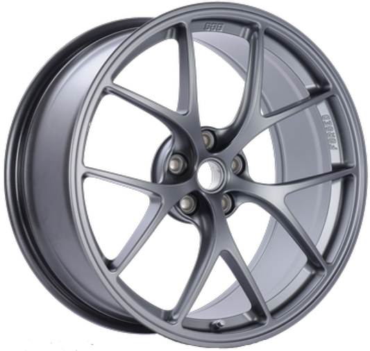 BBS FI 20x9.5 5x120 ET26 CB72.5 Titanium Wheel -82mm PFS/Clip Req