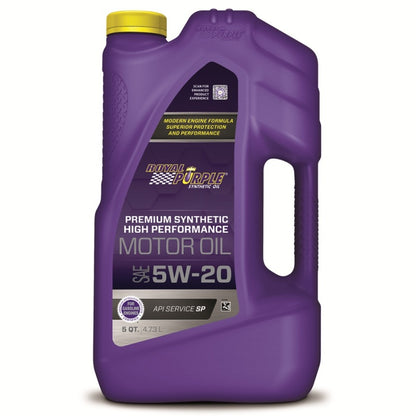 Royal Purple Premium Synthetic High Performance Multi-Grade 5W20 Motor Oil - 5 Quart