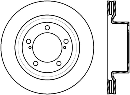 StopTech Sport Slot 08-12 Toyota Sequoia / 07-12 Tundra Slotted Left Front CRYO Rotor